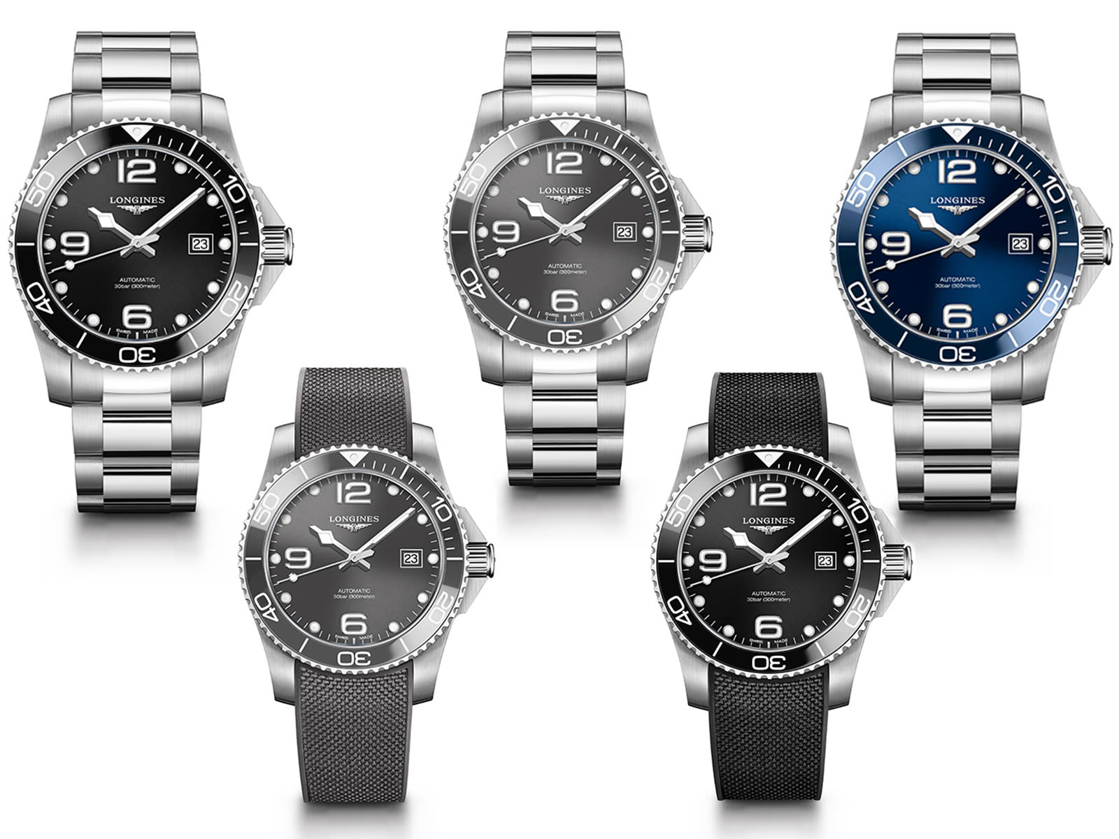Новые модели часов в дайверской коллекции Longines HydroConquest 