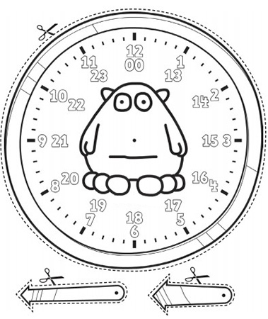 Часы для изучения времени детям - intmagru