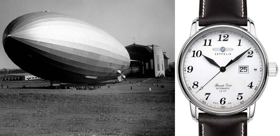 Элегантный ретно-стиль часов Zeppelin