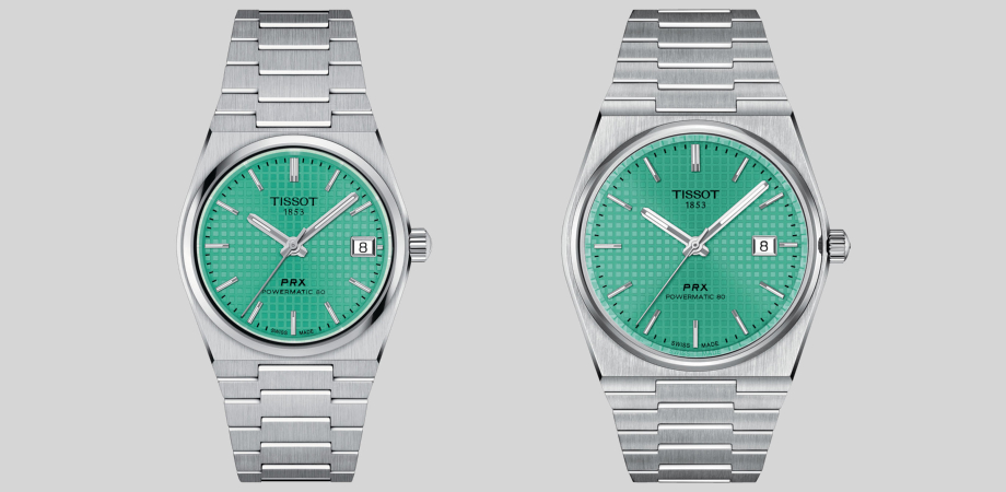 Долгожданные мятно-зеленые часы Tissot PRX Powermatic 80 и новый