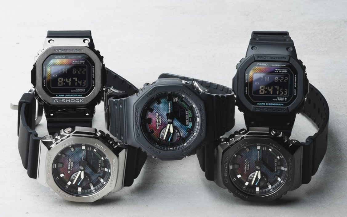Новая коллекция Casio G-Shock Rainbow Brick Wall|DEKA.ua