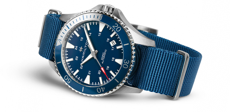 годинник Hamilton Khaki Navy Scuba Blue & White