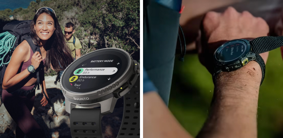 смартгодинники Suunto Vertical Titanium Solar і Garmin Enduro 2