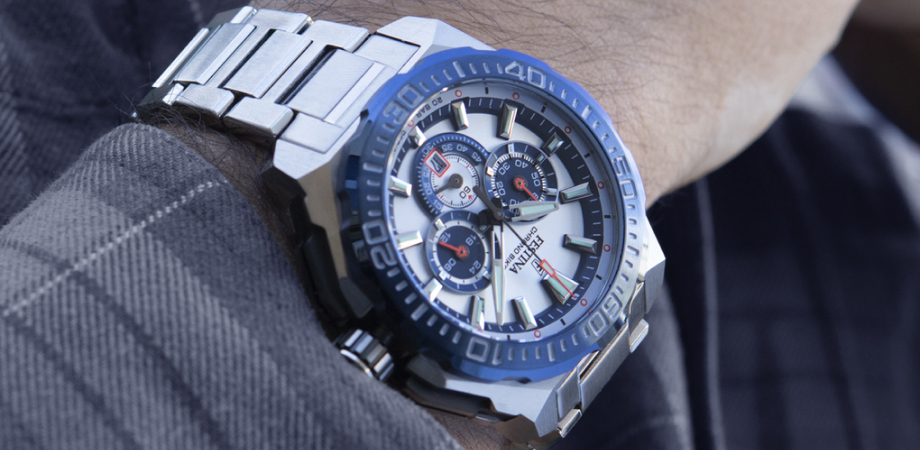 годинники Festina Chrono Bike F20724/1 (Сріблясті з блакитним)
