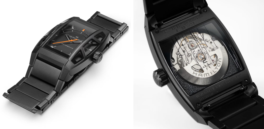 годинник Hamilton American Classic Boulton Death Stranding 2 Limited Edition H13605130 спереду і ззаду