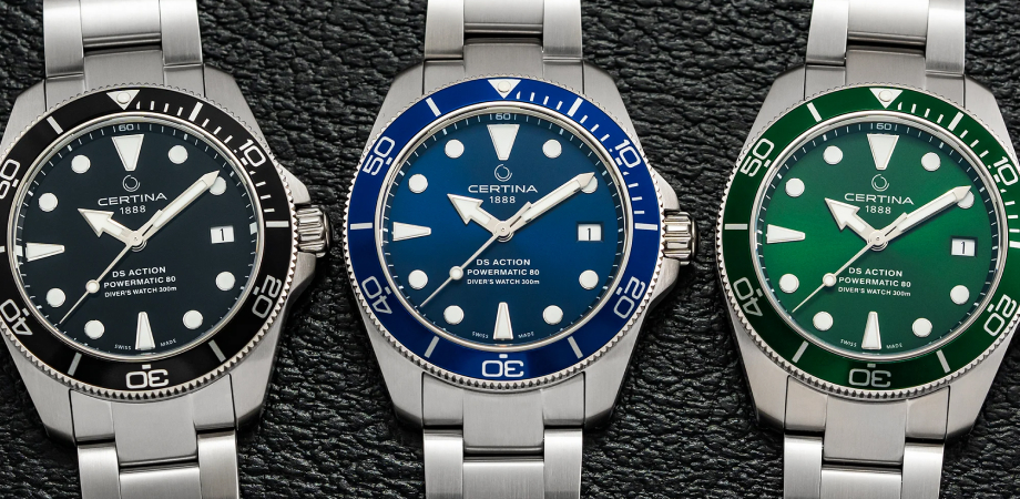 годинники Certina DS Action Diver - три моделі