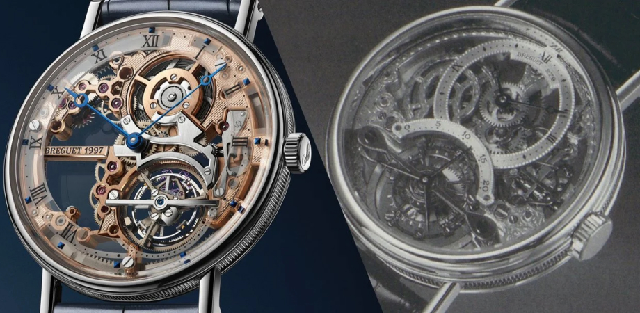 порівняння сучасного скелетона і vintage Breguet 