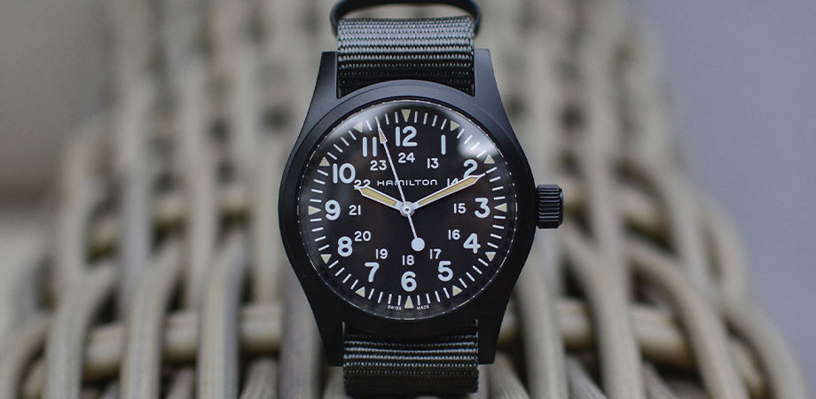 часы Hamilton Khaki Field Mechanical 38mm Black PVD