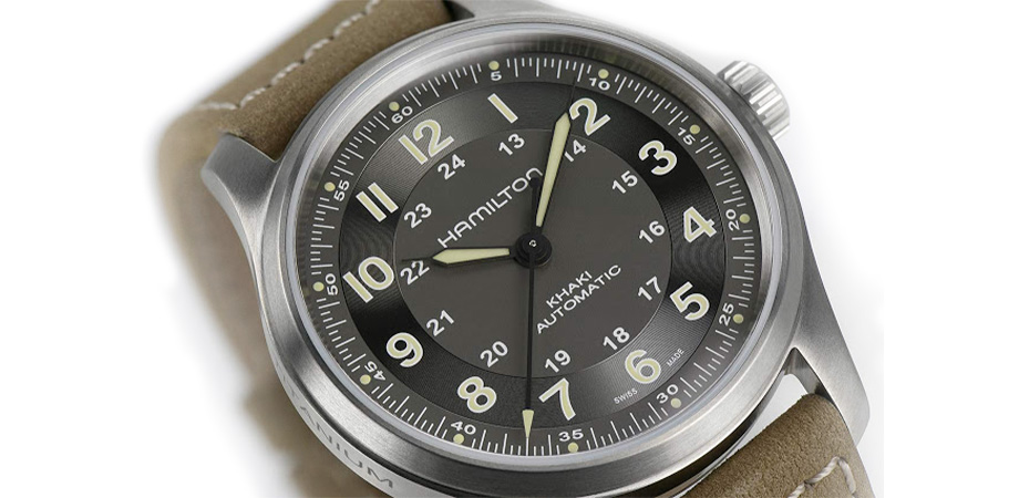 Чоловічий наручний годинник Hamilton Khaki Field Titanium