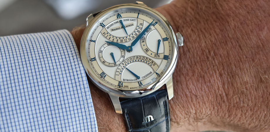 Чоловічий наручний годинник Maurice Lacroix Masterpiece Triple Retrograde 