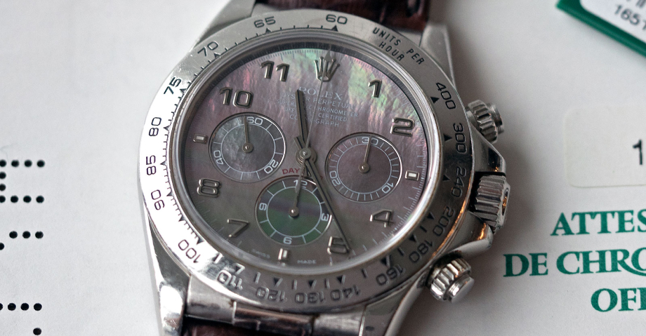 годинник Rolex «Zenith» Daytona в платине с бирюзовым циферблатом