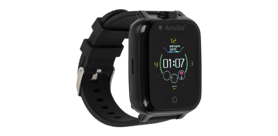 дитячі смартгодинники AmiGo GO006 GPS 4G WIFI VIDEOCALL Black
