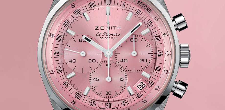часы Zenith Chronomaster Original Pink близко