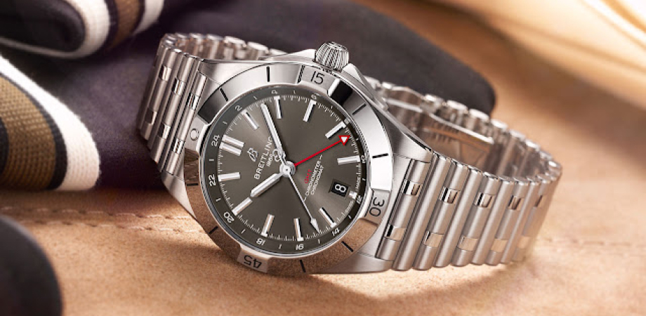 часы Breitling – Chronomat Automatic GMT 40 антрацитовый циферблат