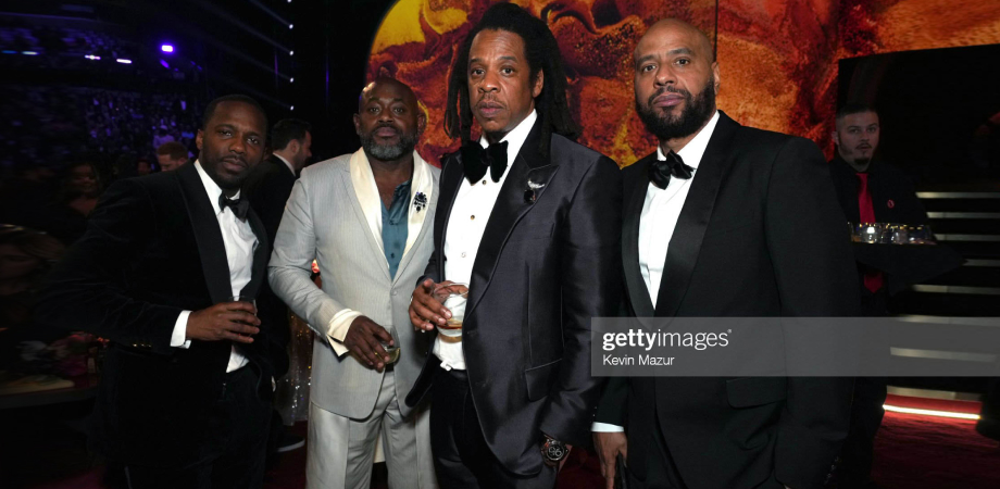 Річ Пол, Стів Стаут, Jay-Z і Хуан «OG» Перес на 65-й церемонії вручення премії «Греммі»