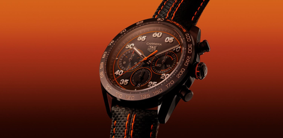 часы TAG Heuer Carrera Chronograph x Porsche Orange Racing