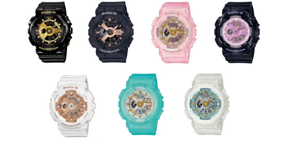 часы CASIO BA-110RG-1AER в разных цветах