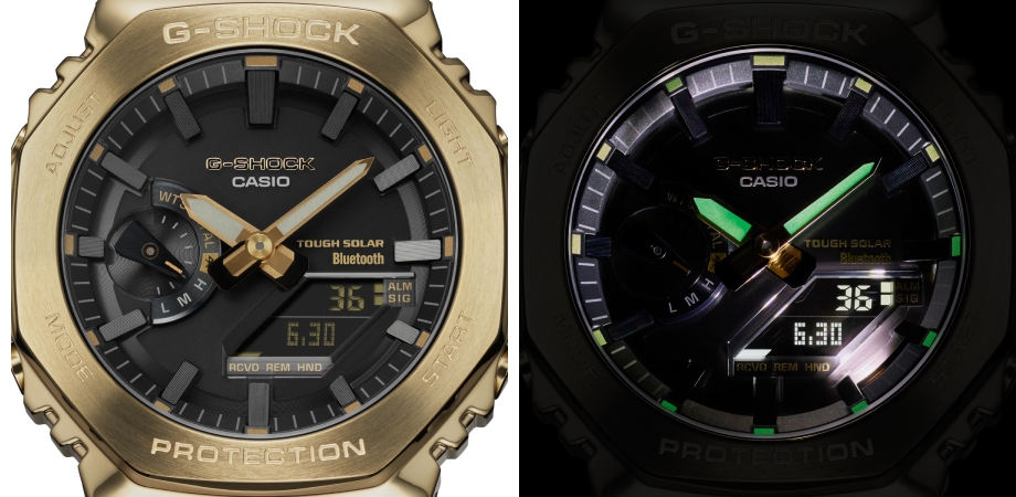 часы Casio Full Metal G-SHOCK  – GM-B2100GD-9A циферблат