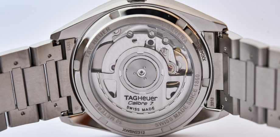 годинник TAG Heuer Carrera Date 36 мм ззаду