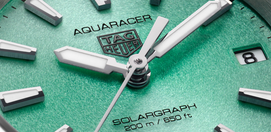 часы Aquaracer Solargraph 34 мм - циферблат близко