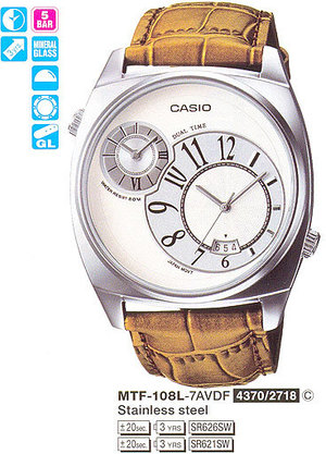 Часы CASIO MTF-108L-7AVEF