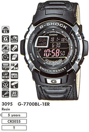 Годинник CASIO G-7700BL-1ER