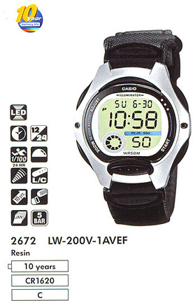 Часы CASIO LW-200V-1AVEF