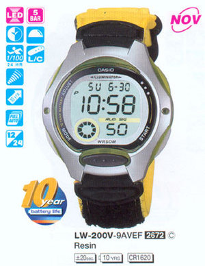 Часы CASIO LW-200V-9AVEF