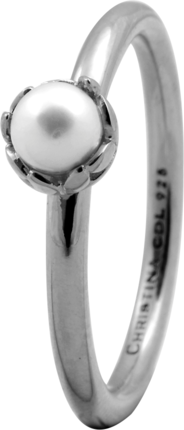 Кольцо CC 800-2.2.A/55 Pearl Flower silver 