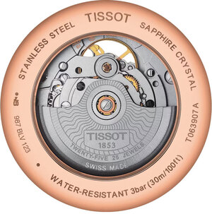 Годинник Tissot Tradition Powermatic 80 Open Heart T063.907.36.068.00