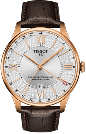 Годинник Tissot Chemin des Tourelles Powermatic 80 GMT T099.429.36.038.00
