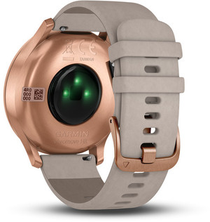 Смарт-часы Garmin vivomove HR Premium Rose Gold Stainless Steel Case with Gray Suede Band (010-01850-19)