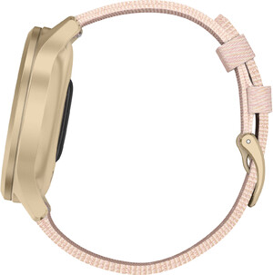 Смарт-годинник Garmin vivomove Style Light Gold Aluminum Case with Blush Pink Woven Nylon Band (010-02240-22)