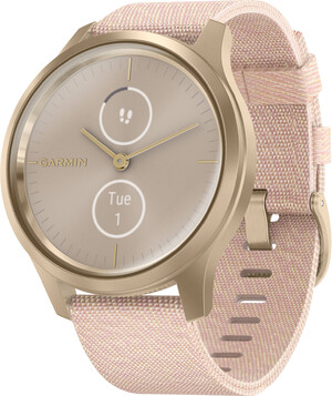 Смарт-часы Garmin vivomove Style Light Gold Aluminum Case with Blush Pink Woven Nylon Band (010-02240-22)