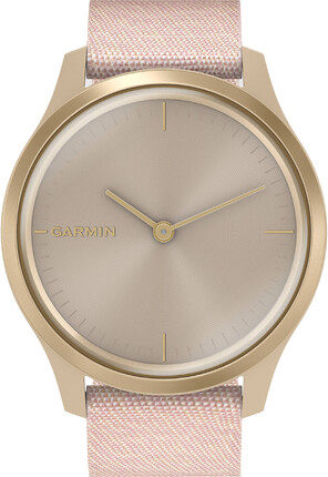 Смарт-годинник Garmin vivomove Style Light Gold Aluminum Case with Blush Pink Woven Nylon Band (010-02240-22)