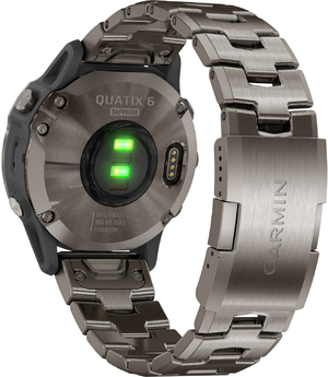 Смарт-годинник Garmin quatix 6 Titanium Gray with Titanium Band (010-02158-95)