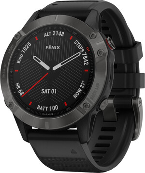 Garmin Fenix 6 Sapphire Сarbon Grey DLC 