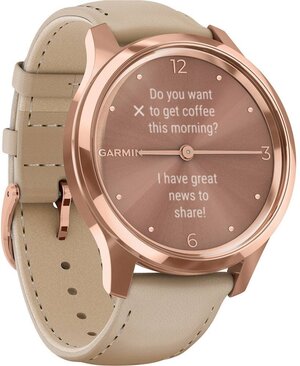 Смарт-часы Garmin vívomove Luxe 18K Rose Gold PVD Stainless Steel