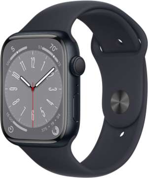 Смарт-годинник Apple Watch Series 8 GPS 45mm Midnight Aluminium Case with Midnight Sport Band (MNP13UL/A)
