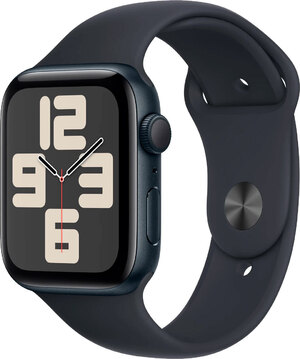Смарт-годинник Apple Watch SE GPS 44mm Midnight Aluminium Case with Midnight Sport Band - M/L (MRE93QP/A)