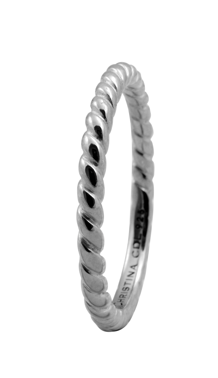 

Кольцо CC 800-0.1.A/49 Rope silver, 800-0.1.A/49